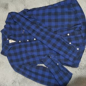Long sleeve plaid Hollister button down